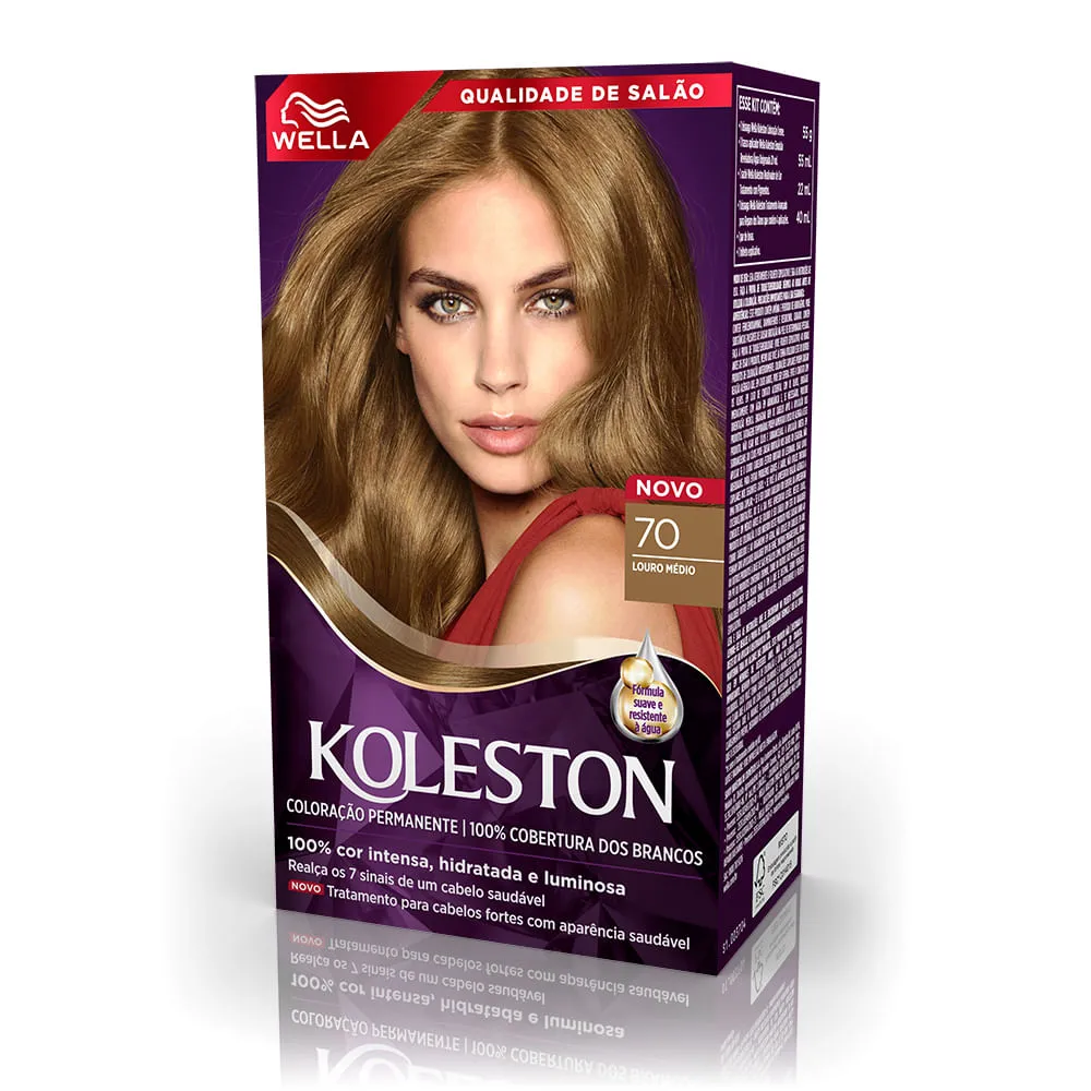 Tinta de Cabelo Koleston 70 Louro Médio