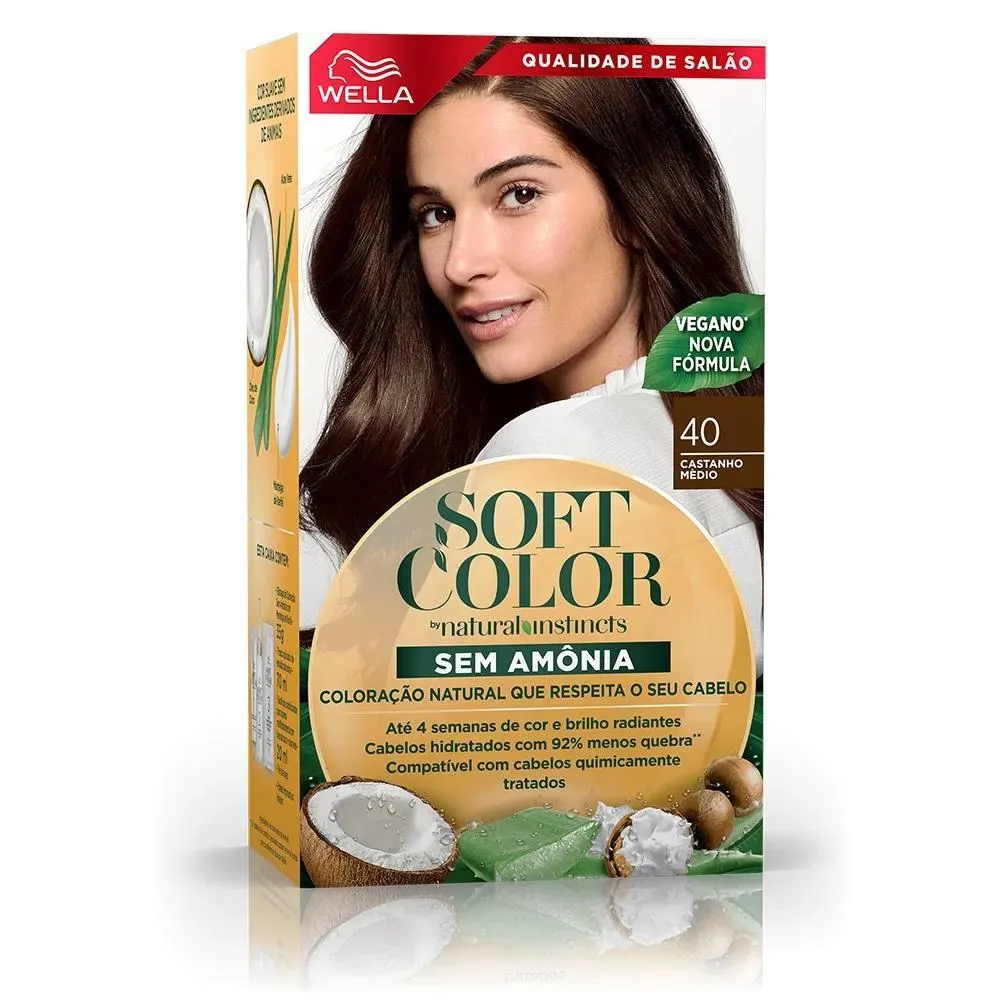 Tinta de Cabelo Softcolor 40 Castanho Médio