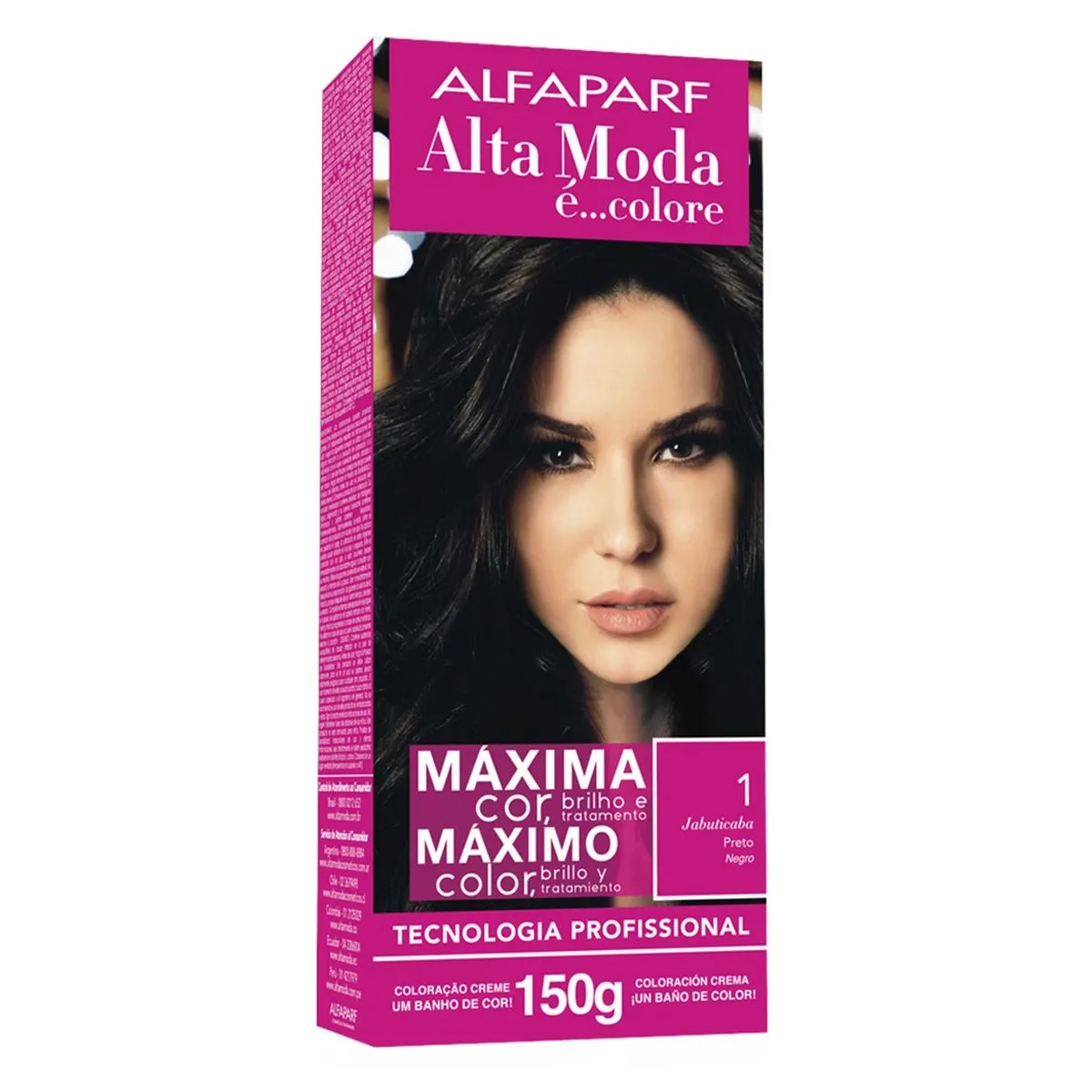 Tintura Alta Moda 1.0 Jabuticaba Preto Alfaparf