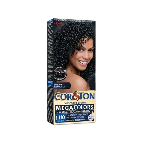 Tintura Cor&Ton Creme 50g 1 110 Preto Ônix