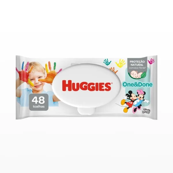 Toalhas Umedecidas Huggies One & Done Leve Pague 48 Unidades