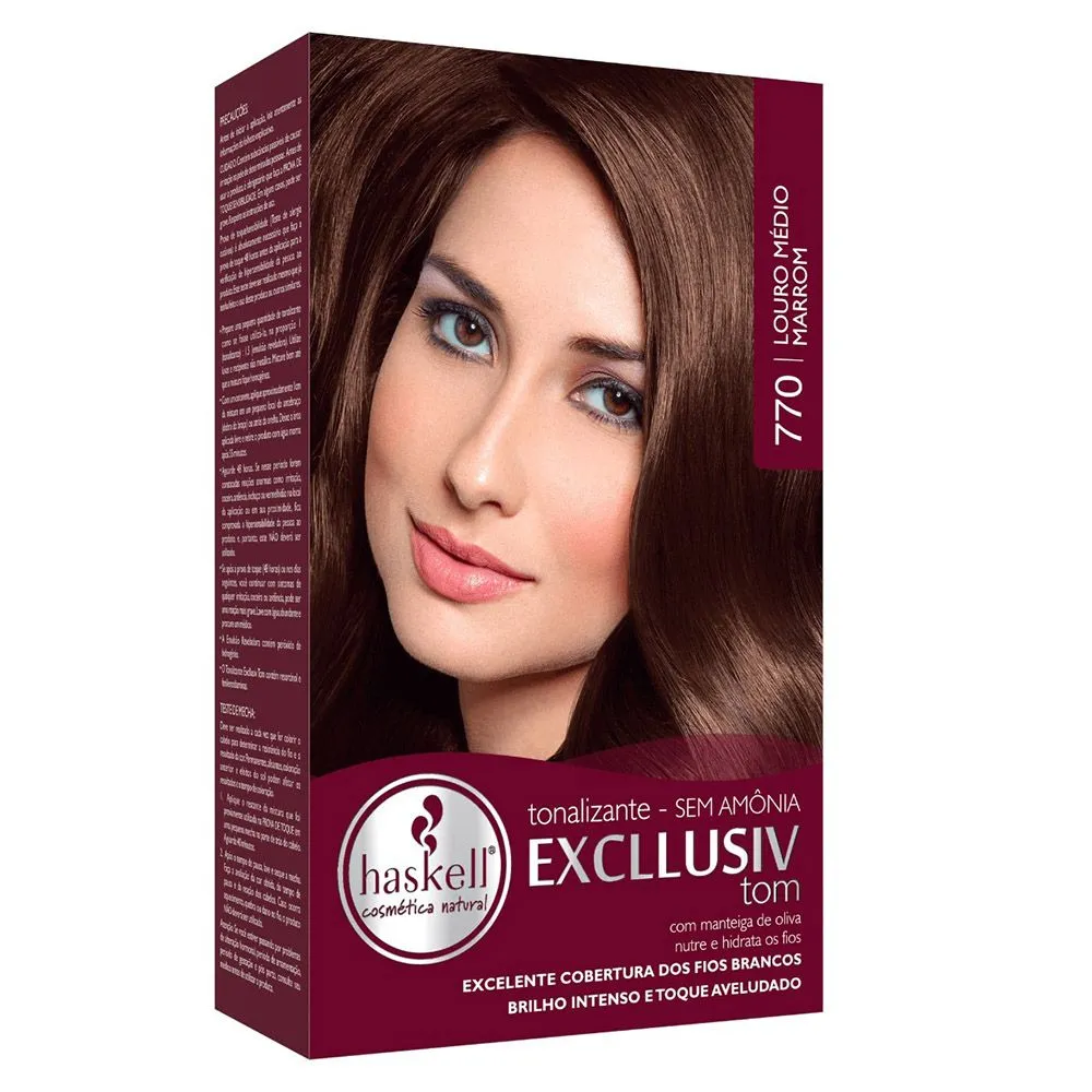 Tonalizante Haskell Louro Médio Marrom - 770