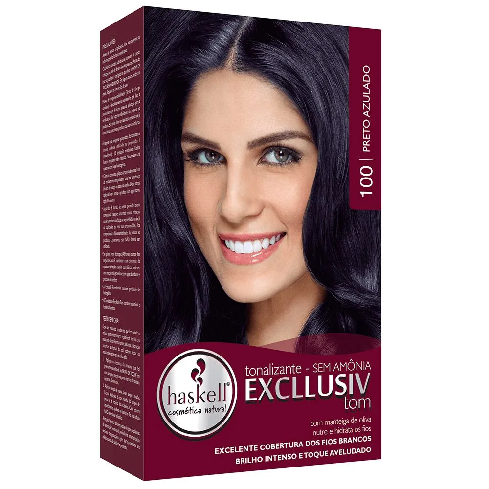Tonalizante Haskell Preto Azulado - 100