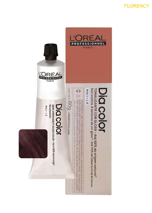 Tonalizante L'oréal Professionnel Dia Color 4.62 Castanho Vermelho Irisado 60g