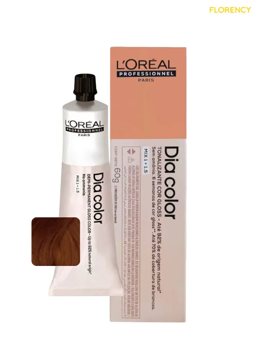 Tonalizante L'oréal Professionnel Dia Color 5.4 Castanho Claro Acobreado 60g