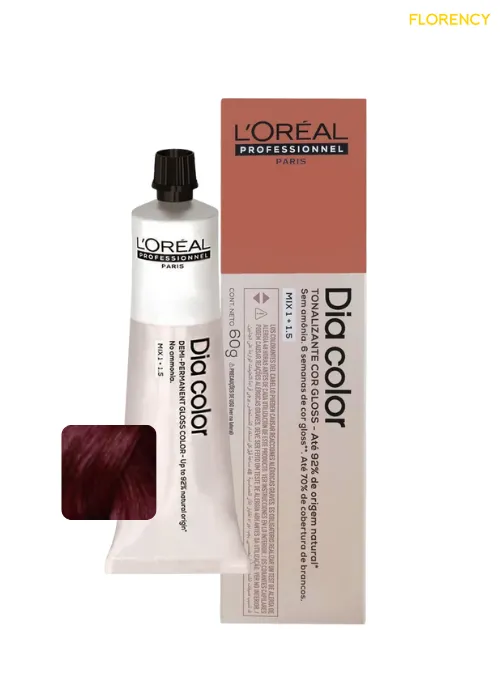 Tonalizante L'oréal Professionnel Dia Color 6.60 Louro Escuro Vermelho Intenso 60g