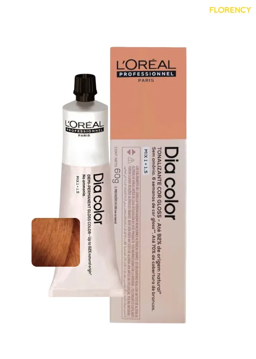 Tonalizante L'oréal Professionnel Dia Color 8.43 Louro Claro Acobreado Dourado 60g