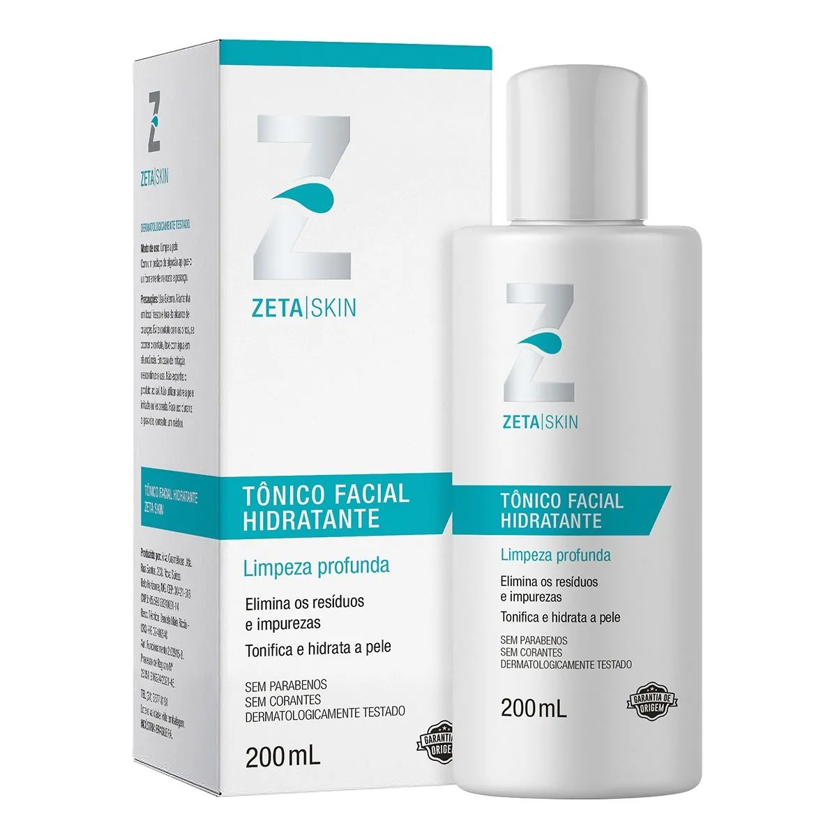 Tônico Facial 200ml Zeta Skin