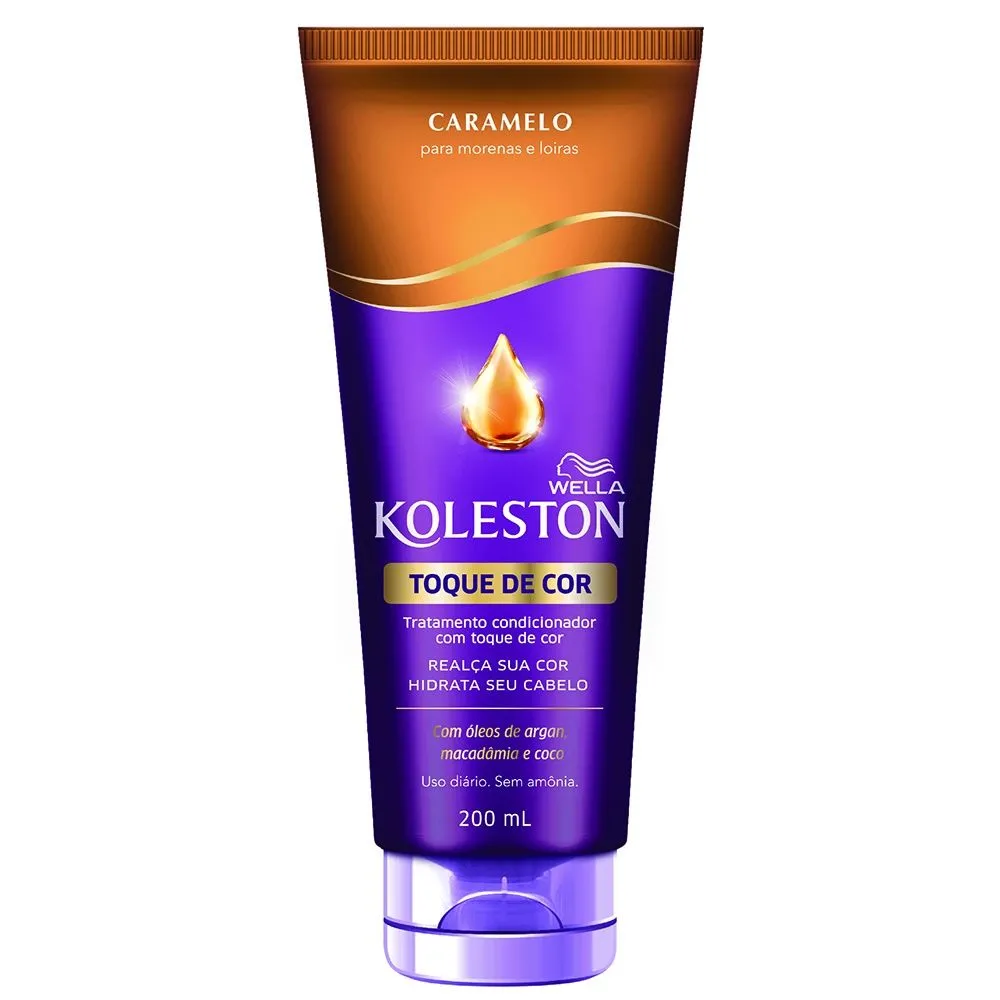 Tratamento Condicionador Koleston Toque de Cor Caramelo 200Ml