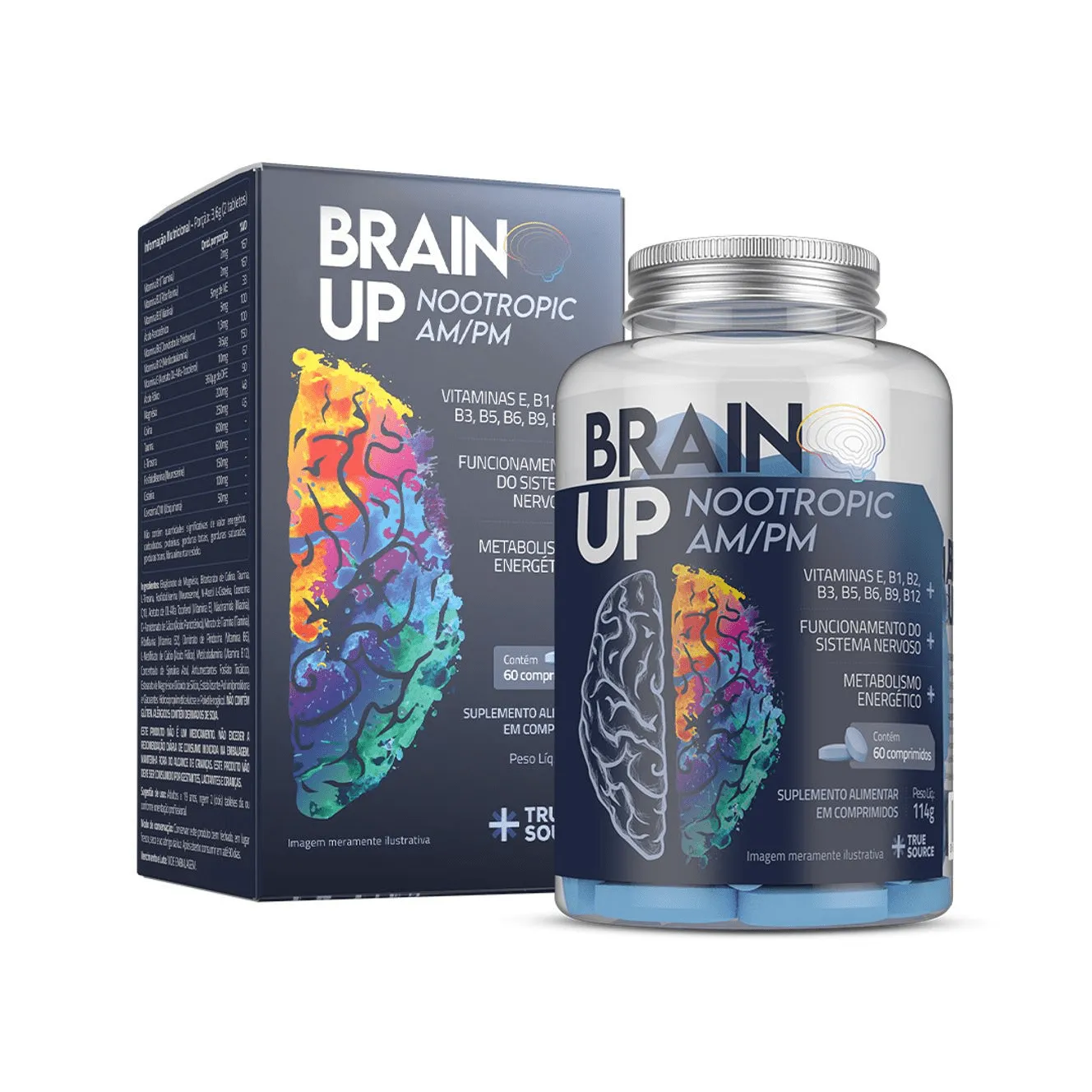 True Brain Nootrópico Up AM/PM 60 Comprimidos