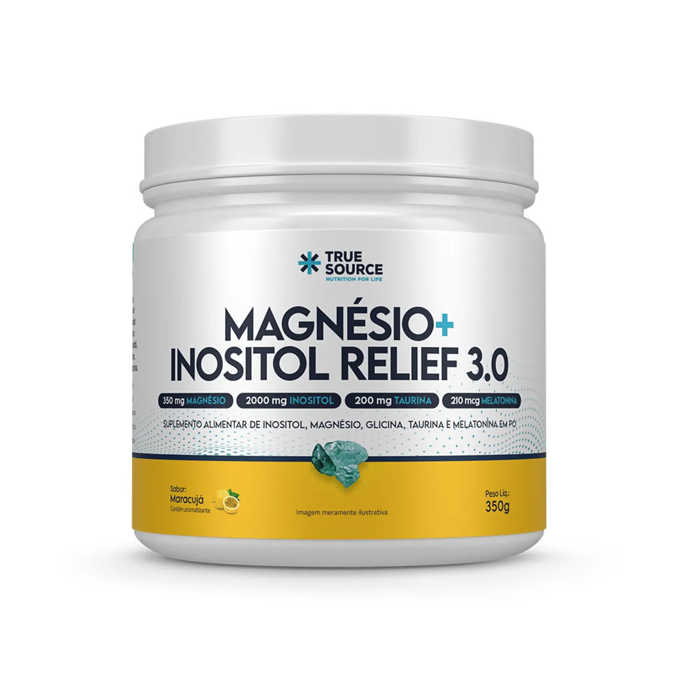 True Magnésio + Inositol Relief 3.0 Maracujá 350g