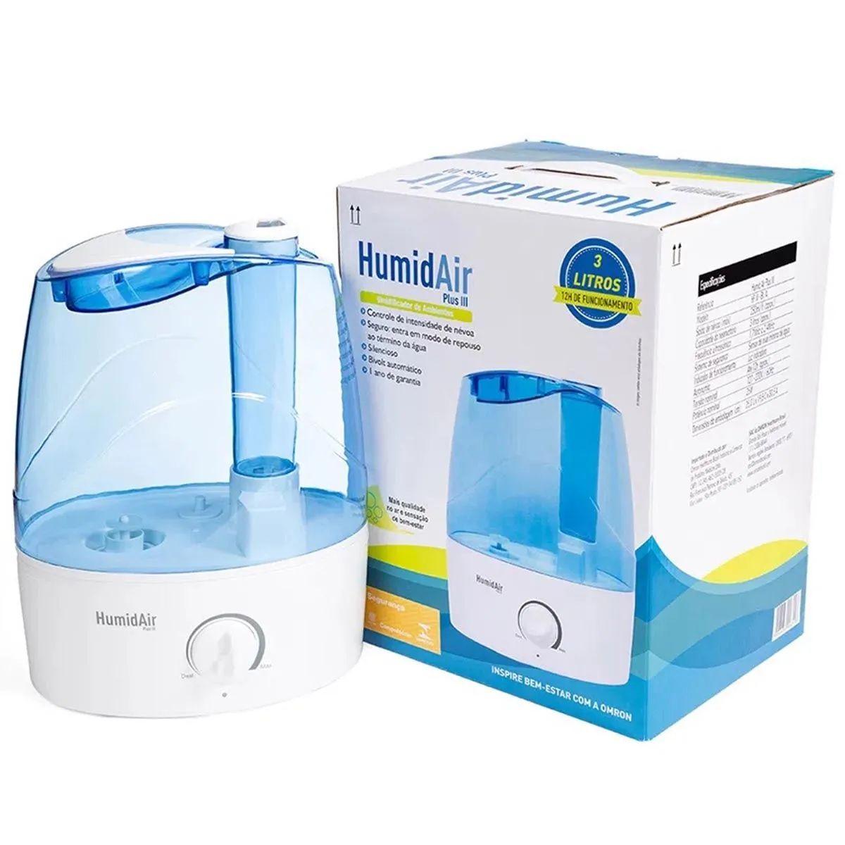 Umidificador Humid Air Plus Iii 3 Litros Omron