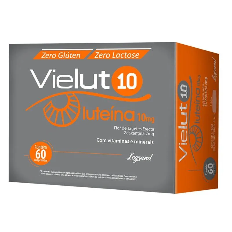 Vielut 10 Luteína 10Mg Com 60 Comprimidos Legrand