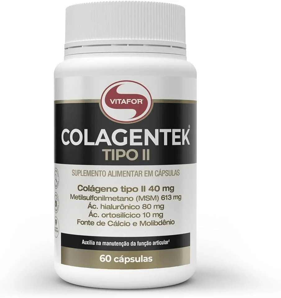 Vitafor Colagentek II 790mg com 60 Cápsulas