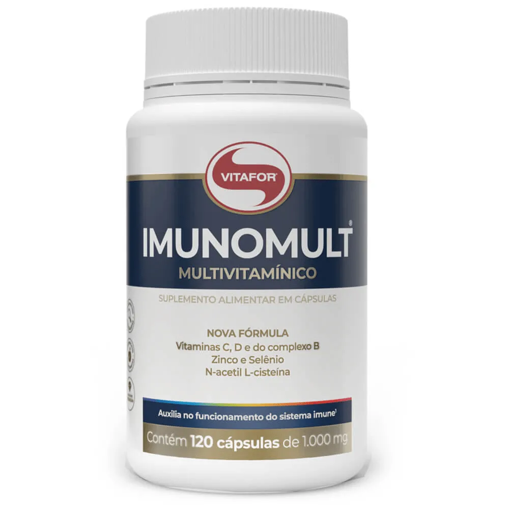 Vitafor Imunomult 1000mg com 120 Cápsulas