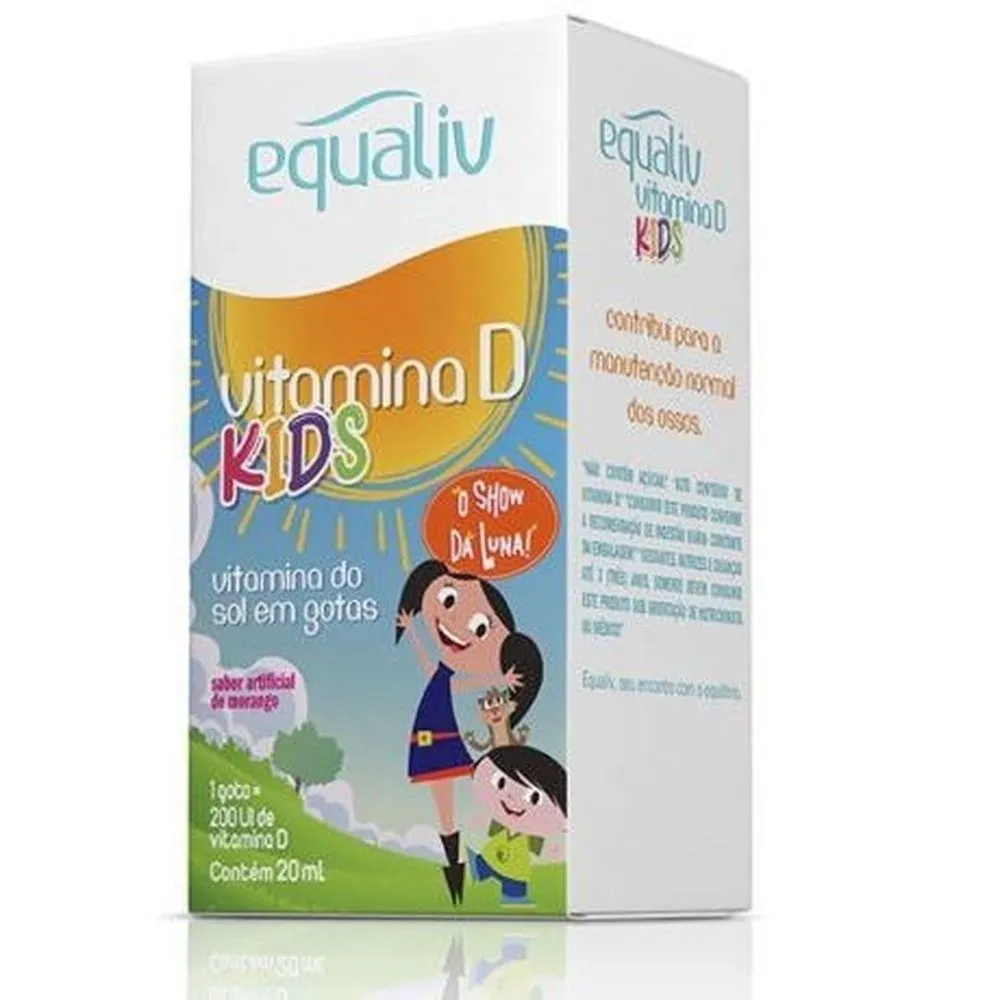 Vitamina D Kids Equaliv Sabor Morango 20ml
