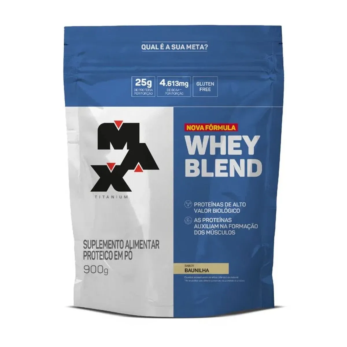 Whey Blend Max Titanium Sabor Baunilha Com 900 G