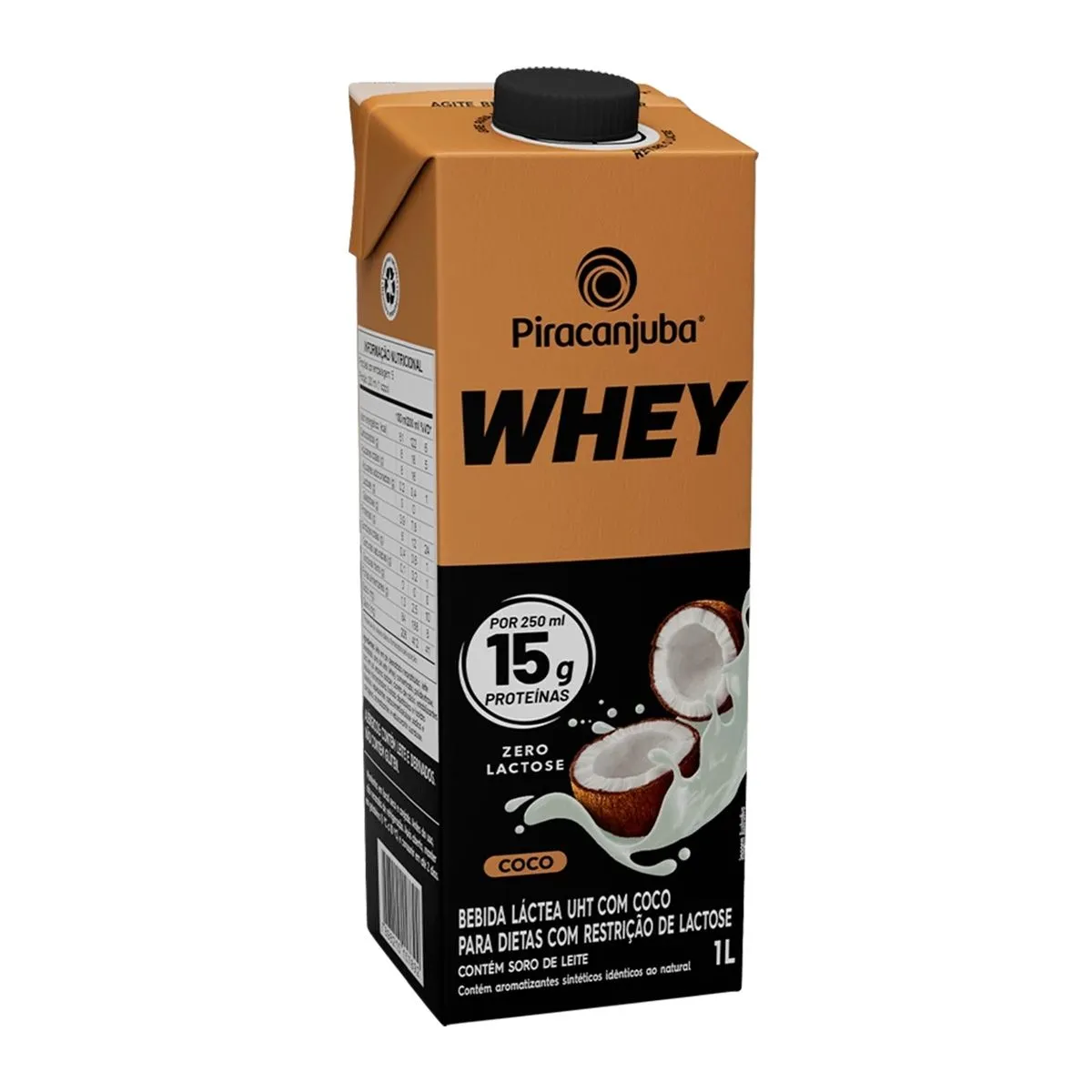 Whey Piracanjuba Bebida Láctea Zero Lactose Sabor Coco Com 1L