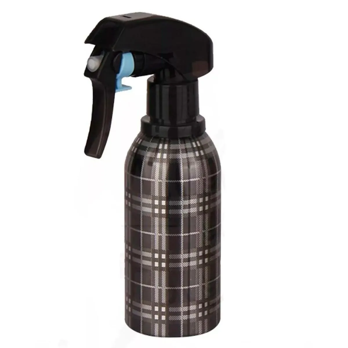 Borrifador de Água Barbearia Cabeleireiro Alumínio Xadrez Preto