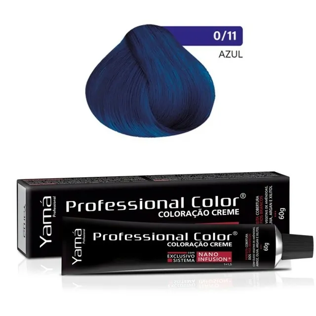 Coloração Yamá Professional Color Nano Infusion 0/11 Azul
