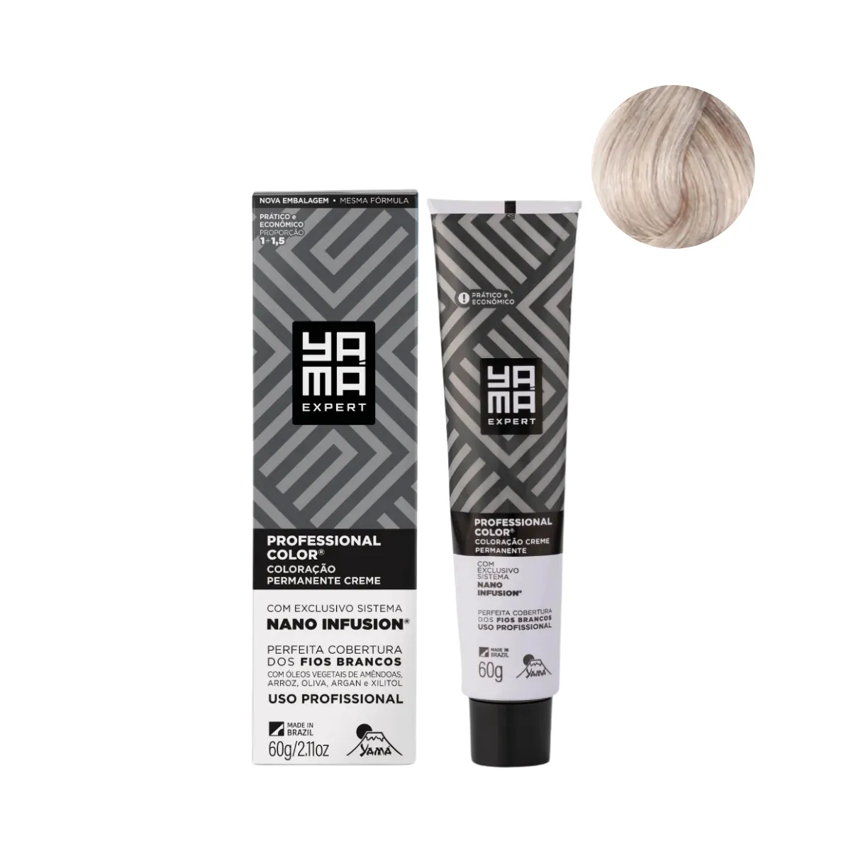 Yamá Color Nano Infusion 9.12 Loiro Muito Claro Acinzentado Irisado | By Linda