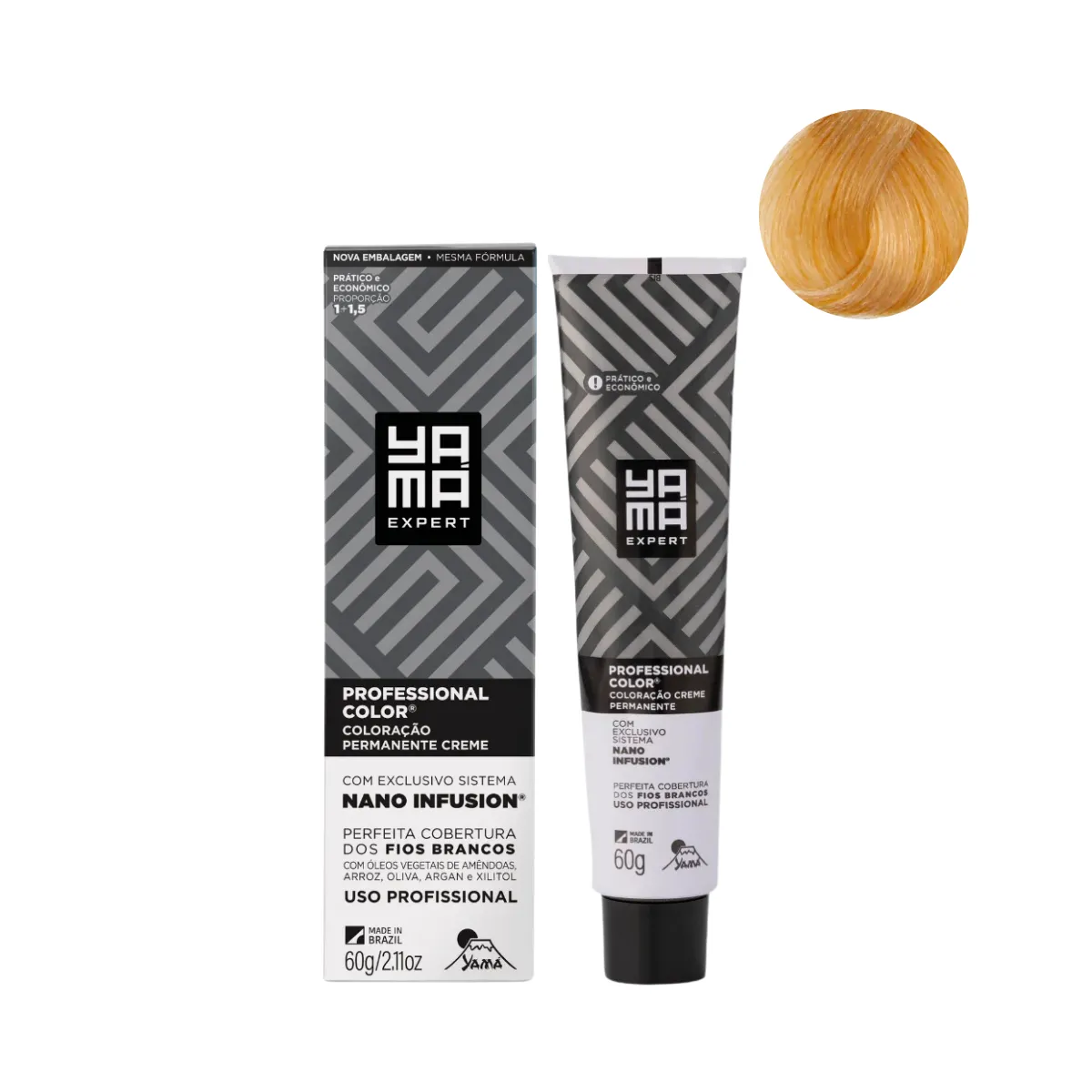 Yamá Color Nano Infusion 9.34 Loiro Muito Claro Dourado Acobreado | By Linda