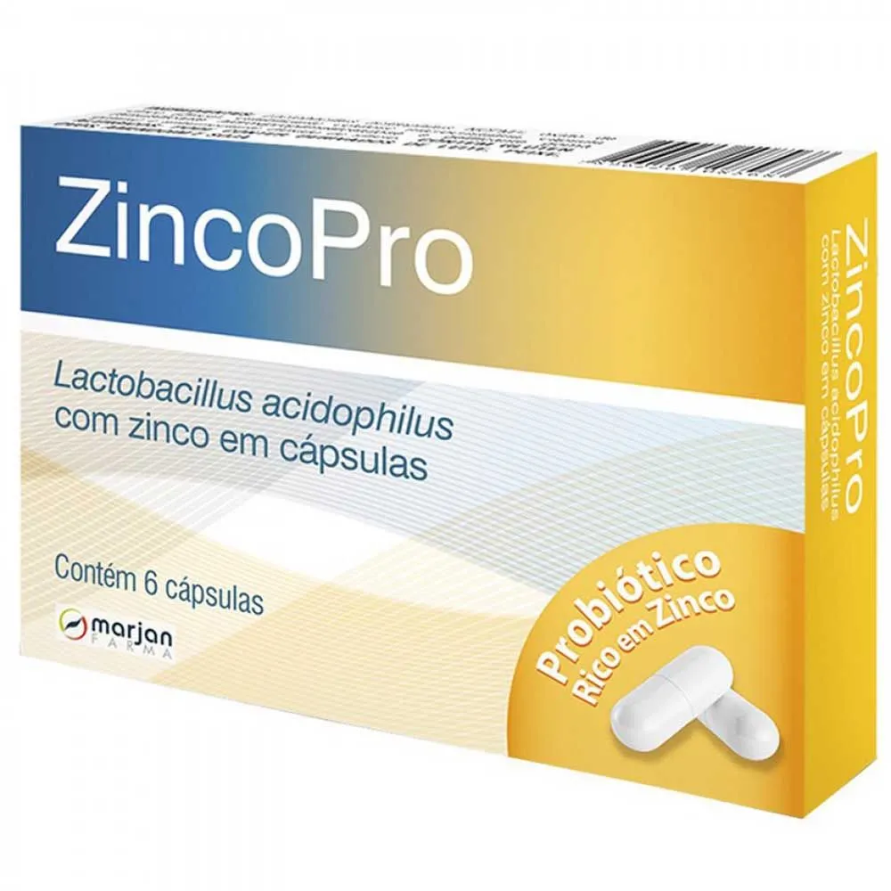 Zincopro Com 6 Cápsulas